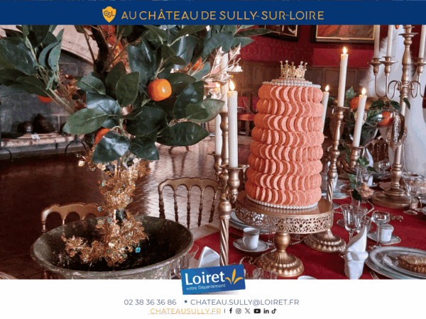 Visuels château de Sully-sur-Loire - 2026 - format site internet - Noël au pays de Sully-sur-Loire. Crédit photo :