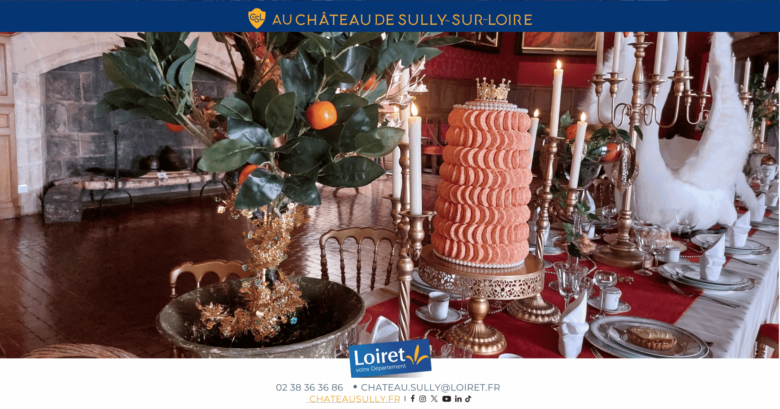 Visuels château de Sully-sur-Loire - 2026 - format site internet - Noël au pays de Sully-sur-Loire. Crédit photo :